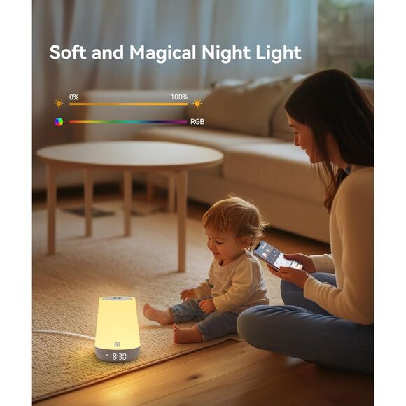 Dreamegg Baby White Noise Sound Machine with Night Light and OK to Wake - Picture 5 of 7